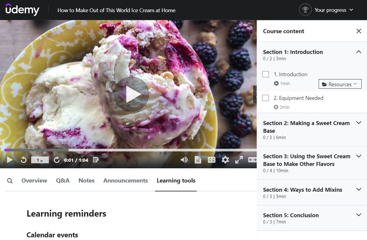 New Ice Cream Course Available on Udemy! Ice Cream Is My Love Language